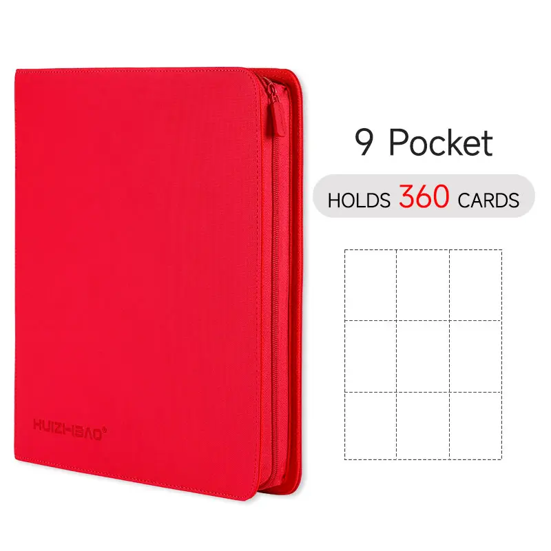 9/12 Pocket Rits Card Binder, Trading card album, Duurzame Side Loading Card voor mtg tcg voor pokemon voor yugioh voor voetbal