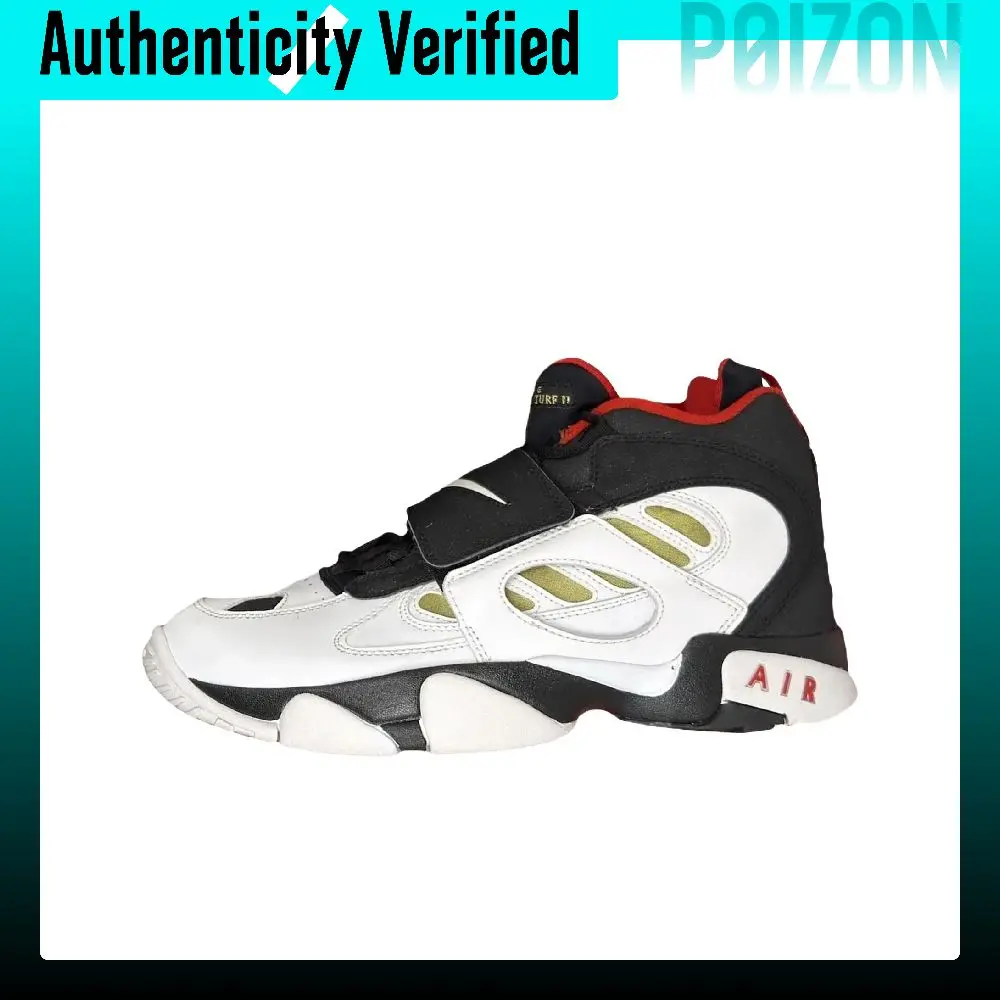 Nike Air Diamond Turf 2 Basketball Shoes Unisex Black White Red II7080-001