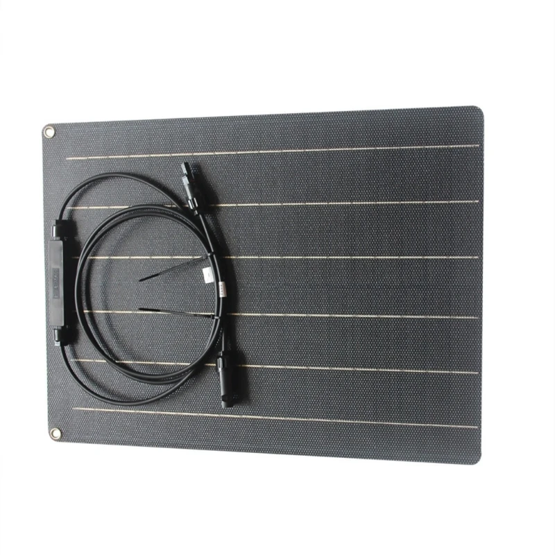 

Lightweight Flexible 30W Solar Panel Outdoor Waterproof Compatible for Mobile Devices 12V Systems