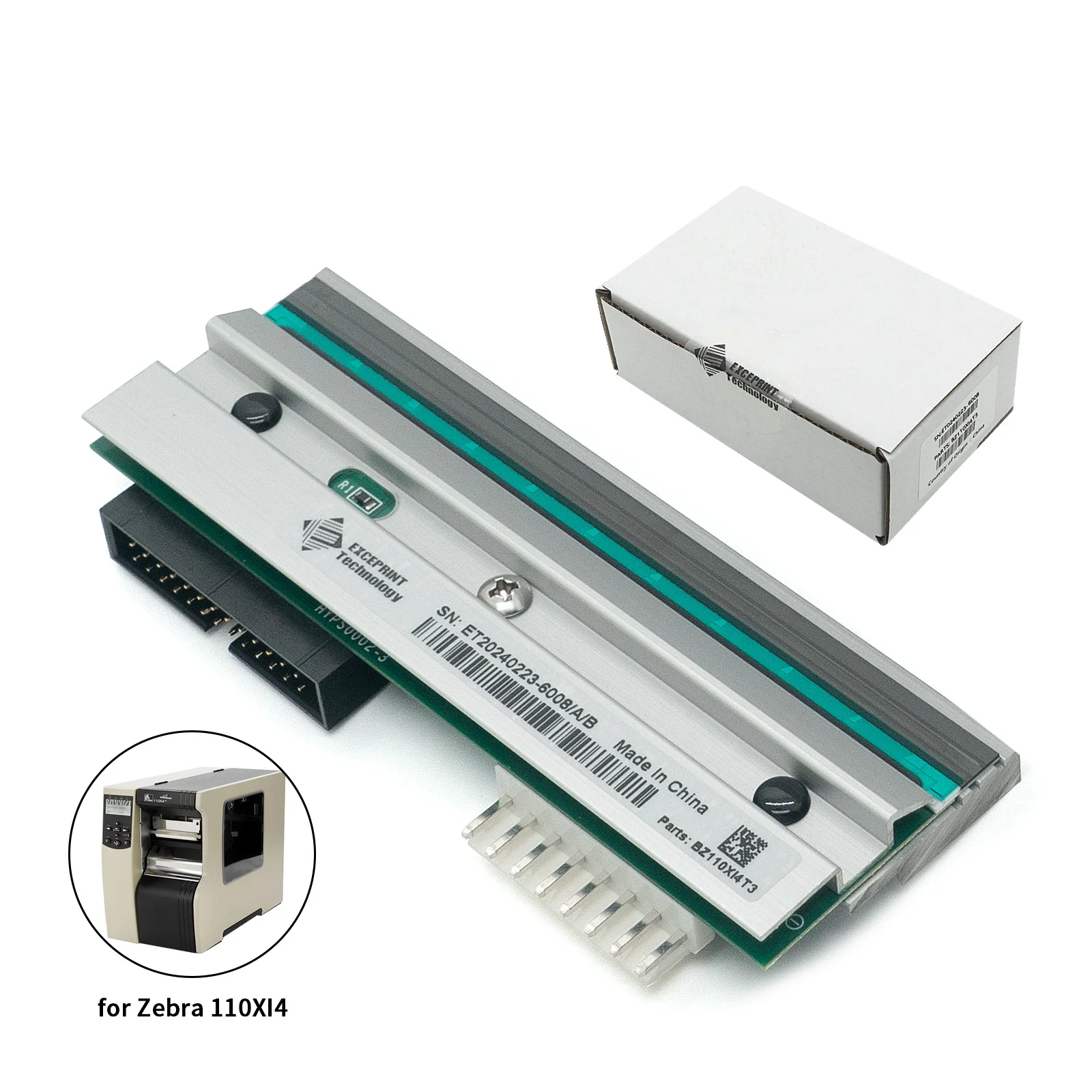 ✅ Testina di stampa termica da 300 dpi per testina di stampa Zebra 110xi4, P1004232 ✅