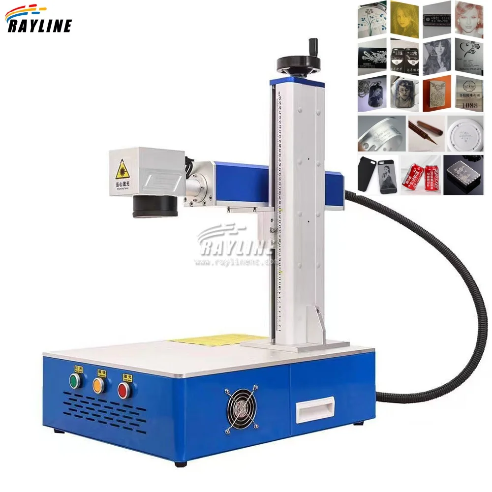 30W Fiber Laser Marking Machine Raycus Laser Engraver For all Metal Gold Silver Ring Jewelry Engraving Cutting 75/110/200/300mm