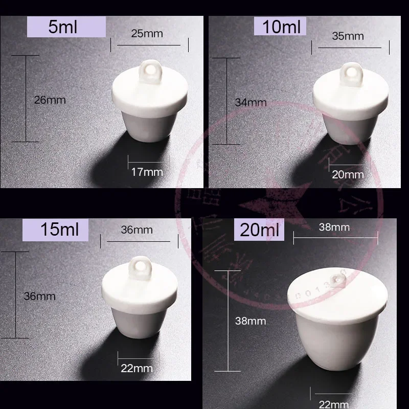 All size available 5ml to 300ml Porcelain crucible lab 1/2/5/10pcs ceramic crucible with lid for school labratory experiment