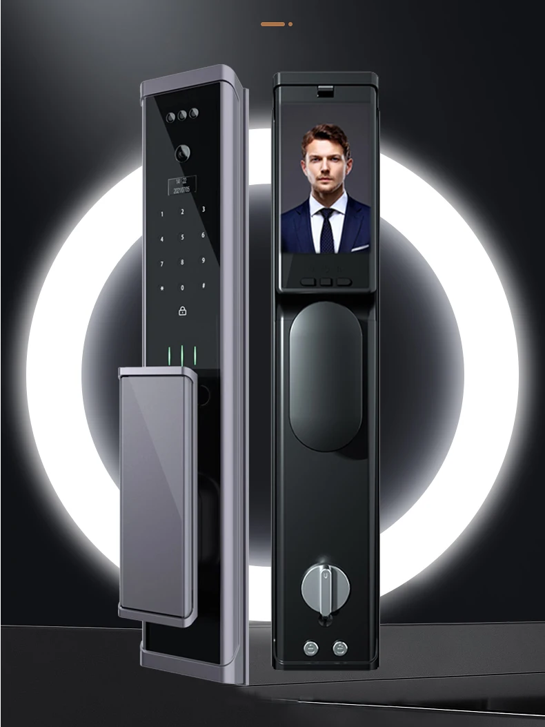 Fully Automatic Modern New Design Electronic Smart Door Lock Fingerprint Door Lock Unlocking Electronic Smart Door Lock