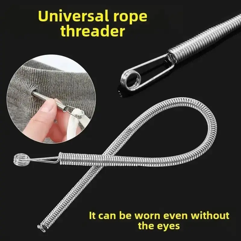 

Drawstring Threader Tool – Flexible Loop Turner for Easy Drawstring Replacement in Hoodies, Sweatpants, Pants, Jackets, Shorts