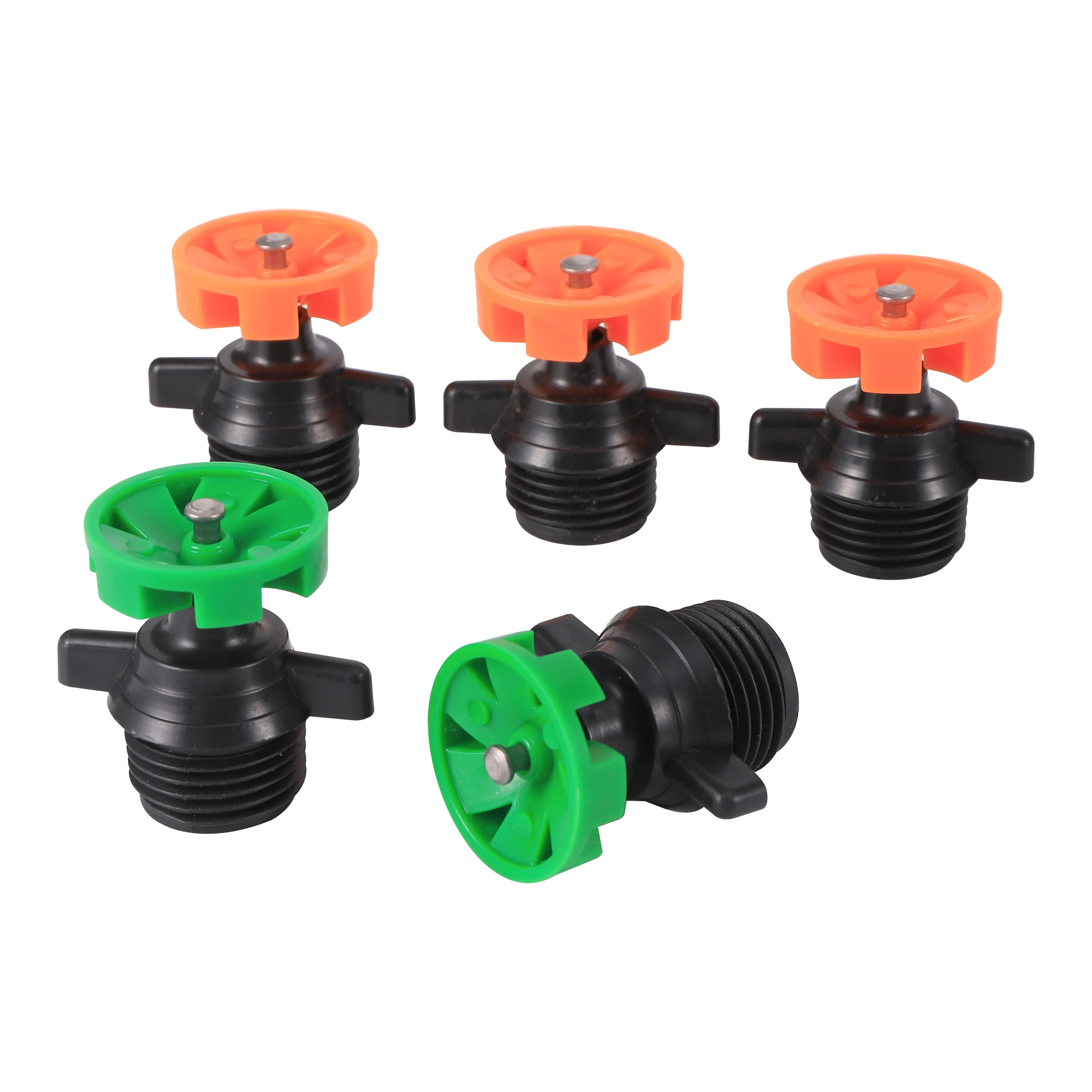 10Pcs Garden Sprinkler 360° Rotation Irrigation Watering System Automatic Agriculture Lawn Farm Greenhouse Plant Water Sprinkler