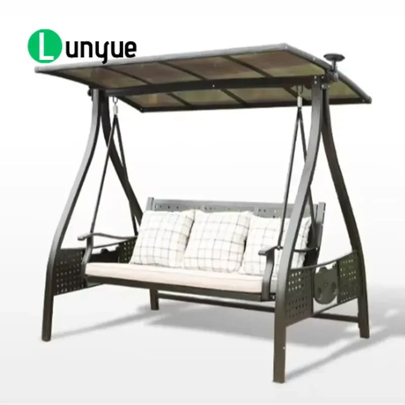Custom Wooden Rocking Chair 2 3 Seater Outdoor Indoor Balcony Courtyard Garden Furniture New Design Dining Chair Durable