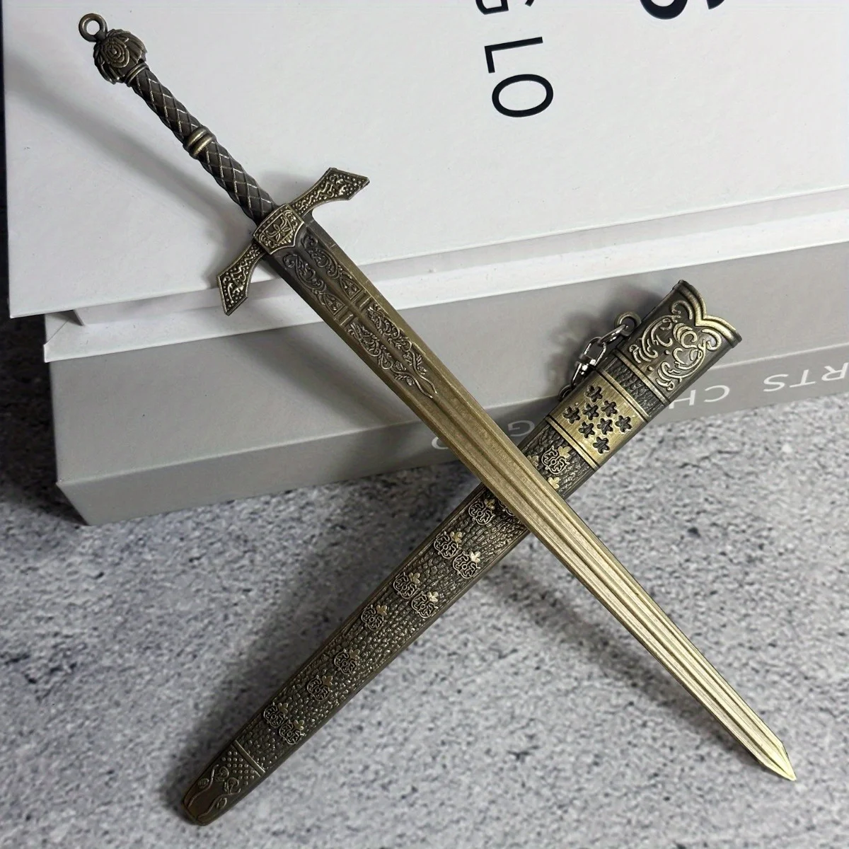 8.6inch Anime Elden Katana Steel Metal Damascus Sword Real Size Japanese Katana Knight Greatsword Ninja Knife Samurai Sabre Gift