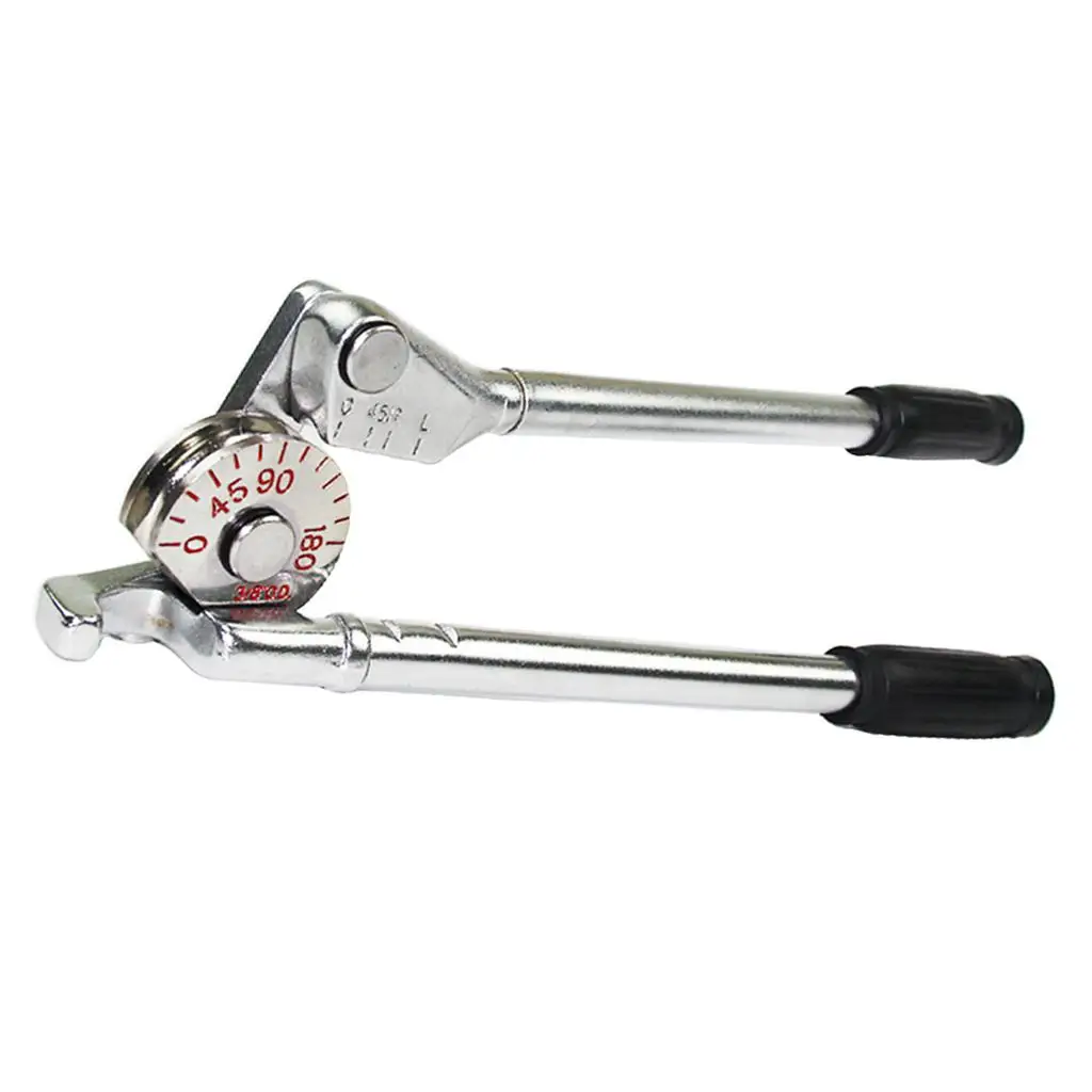 Copper Tubing Bender 10mm Manual Pipe Bender Aluminum Alloy Handheld Tool for AC and Water Lines