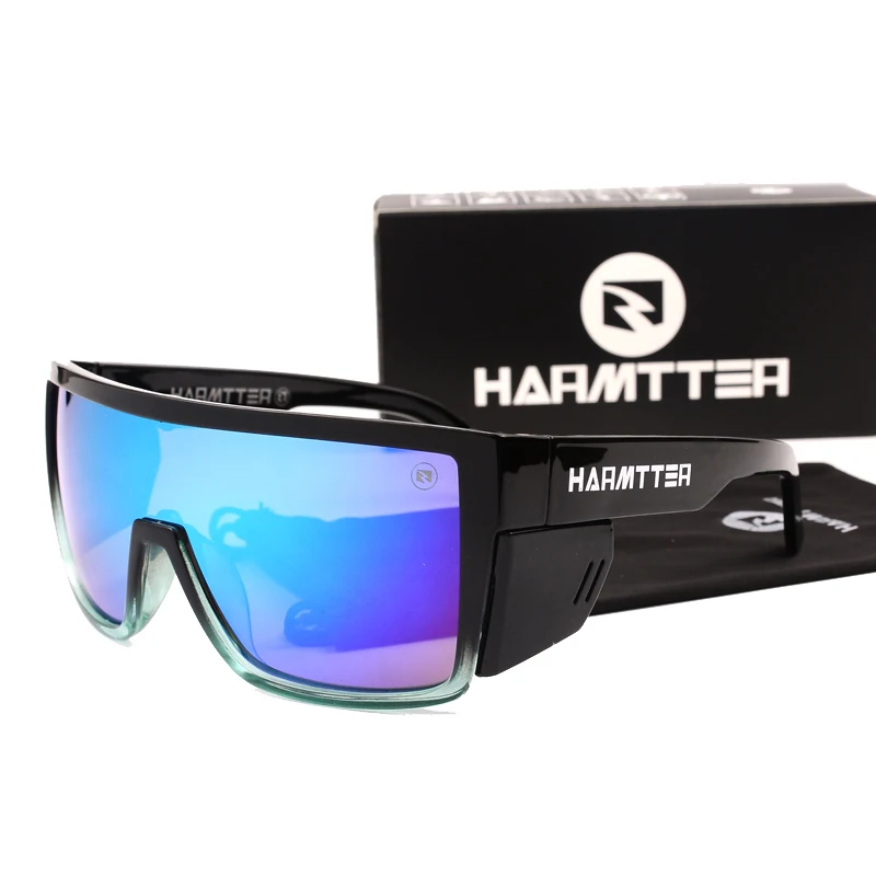 New luxury brand fashion men's rectangular side shield riding sunglasses ladies retro travel driving bicycle sunglasses UV400