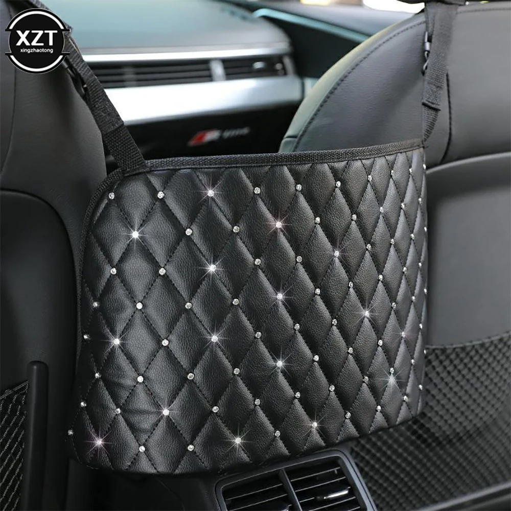 Car Storage Bag Handbag Holder Car Seat Storage Organizer Handbag Holder Auto Interior Stowing Tidying Car Middle Organizer