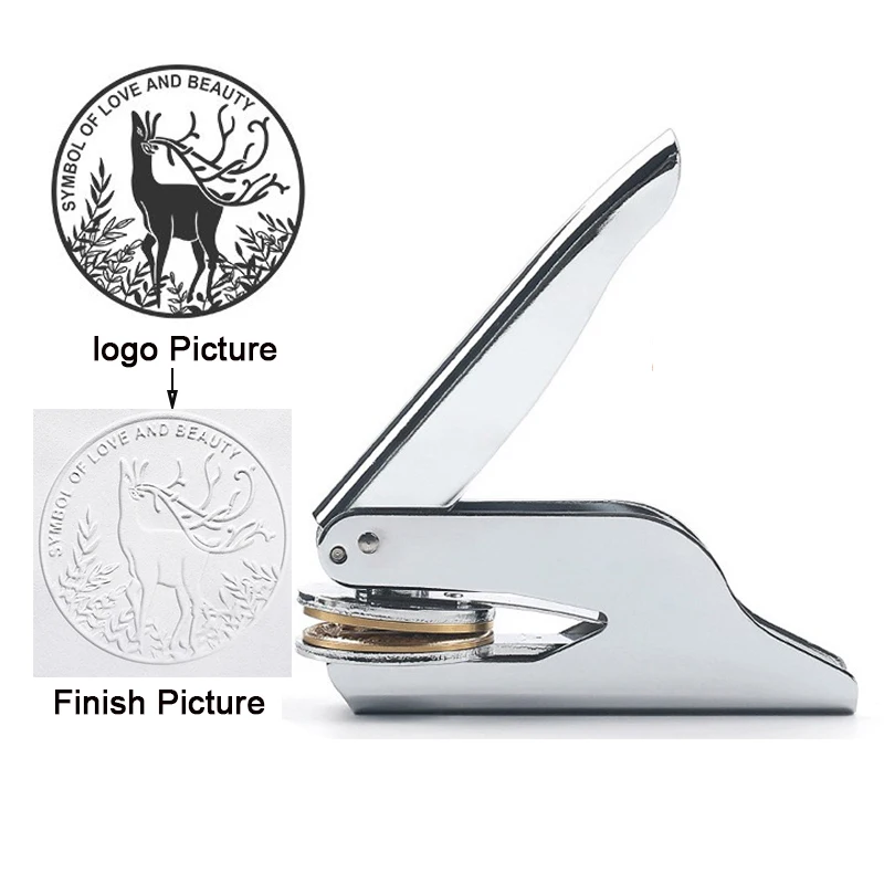 Dry Seal Stamp Custom Book Embosser Stamp for Your Logo or Design Embosser Personalized Book Embosser Gift for Book Lover