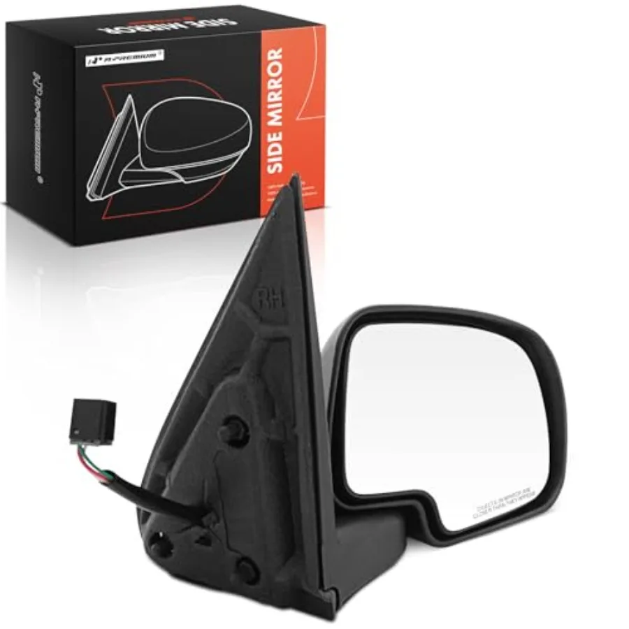 

Right Passenger Side Mirror - Compatible with Chevy and GMC Models Silverado Sierra 1500 2500 1999 2000 2001 2002 - Non-Heated