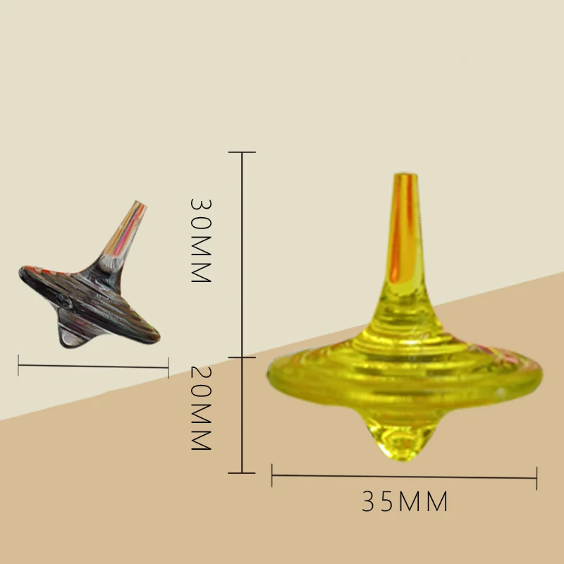 10 ピース/バッグ指先回転小型ジャイロスピニング回転トップスおもちゃ教育圧力リリーフ玩具子供のデスクトップのおもちゃ