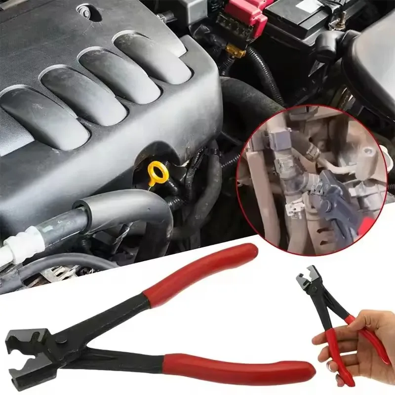 Professional R-Type Hose Clip Pliers Flat Band Hose Clamp CV Boot Swivel Tool for Auto Car Water Oil Pipe Metal Collar Clamp