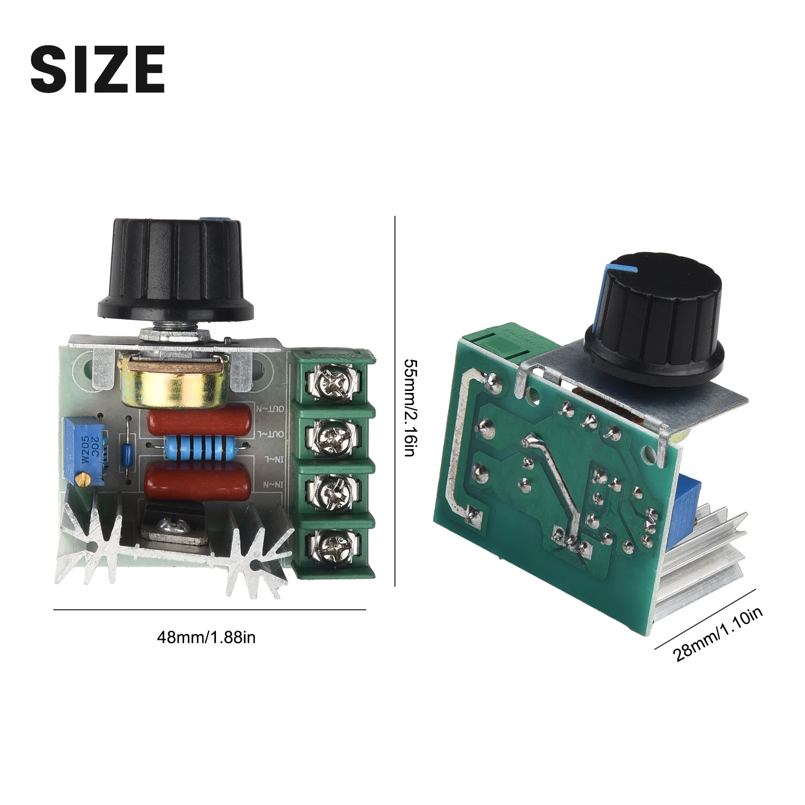 High Quality Voltage Regulator Industrial-strength Long Span Long-lasting Metal Motor Plastic Speed 2000W 220V