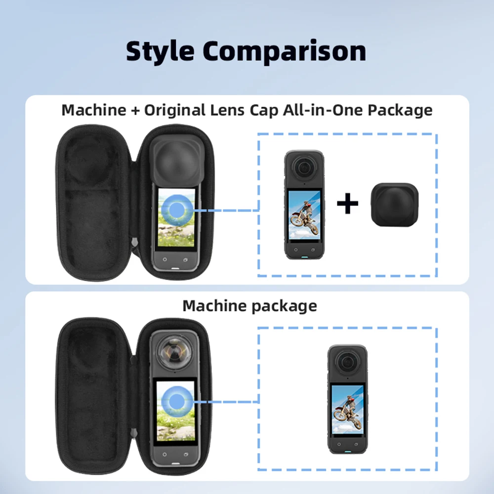 Insta360 x4用収納ケース,傷防止,衝撃吸収,保護,バッグ,insta 360x4,スポーツカメラアクセサリー
