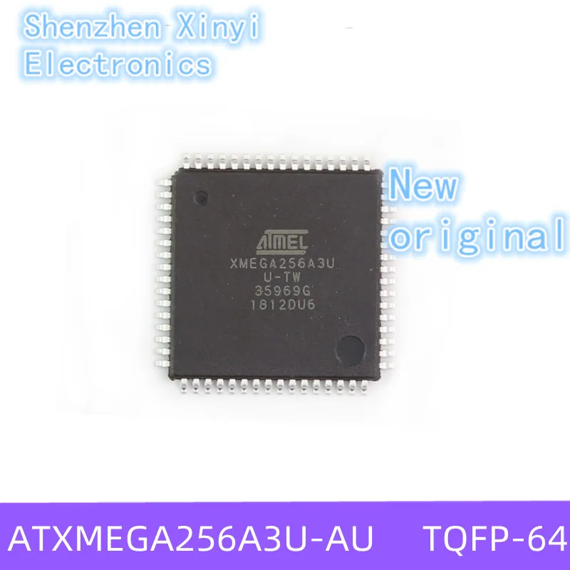 New original  ATXMEGA256A3U-AU XMEGA256A3-AU ATXMEGA256A3 TQFP-64  8-bit microcontroller - MCU  1.6V-3.6V