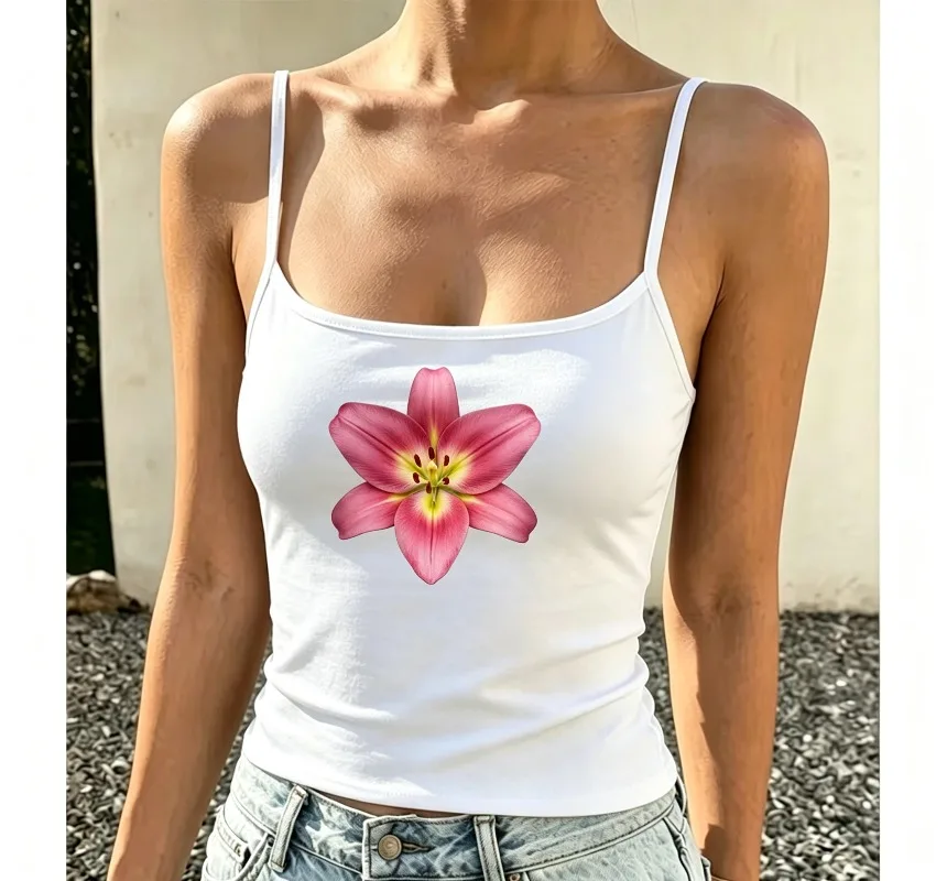 Vintage Floral Print Tank Top for Women, Romantic Flower Graphic Cami, Lightweight Summer Sleeveless Top