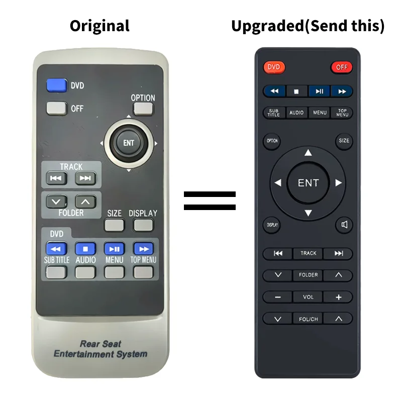 Remote Control For Toyota Previa Estima Tarago ACR50 Prado LC120 REAR SEAT ENTERTAINMENT DVD SYSTEM