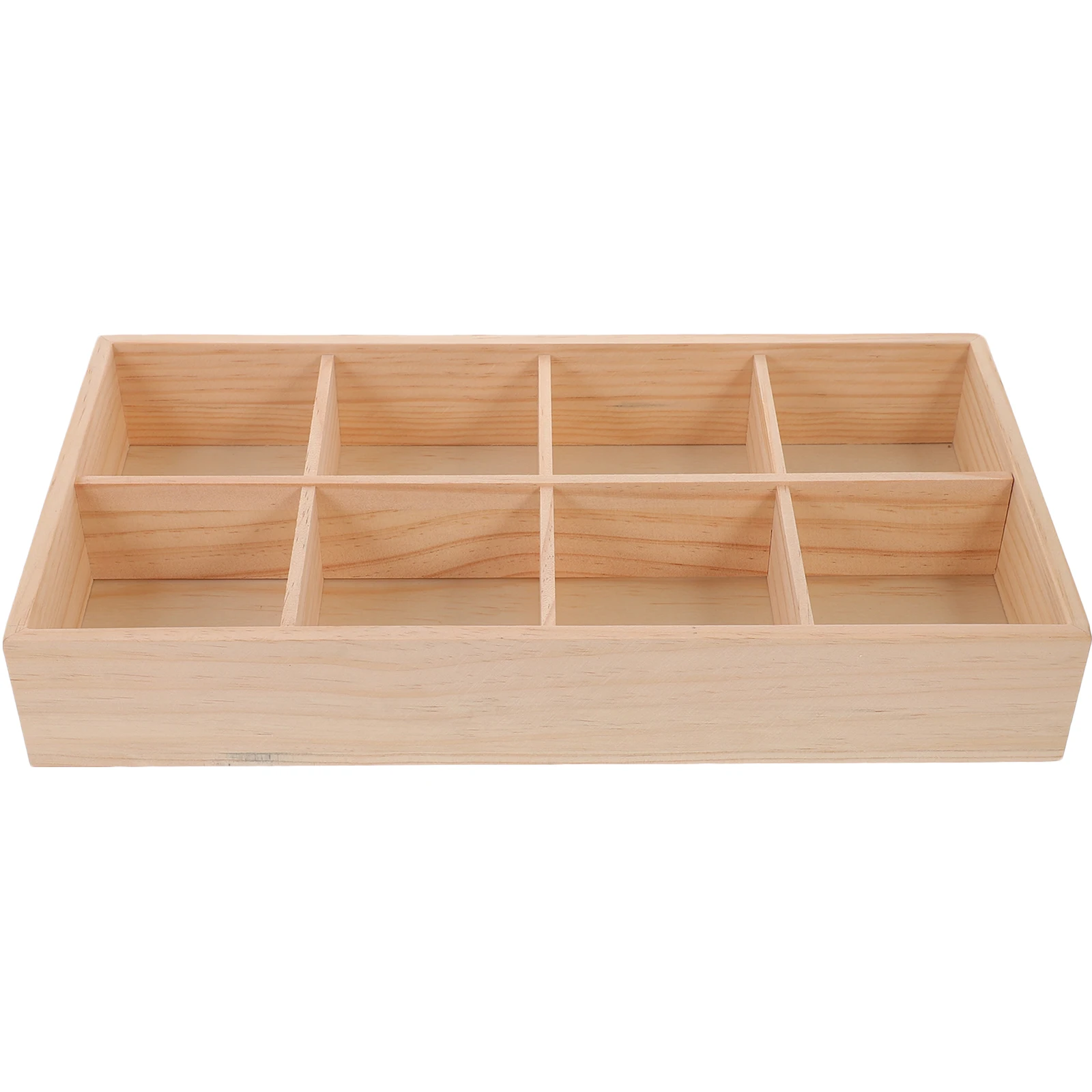 

Small Wooden Storage Box Trays for Food Serving Coffee and Tea Organizer Bag Holder