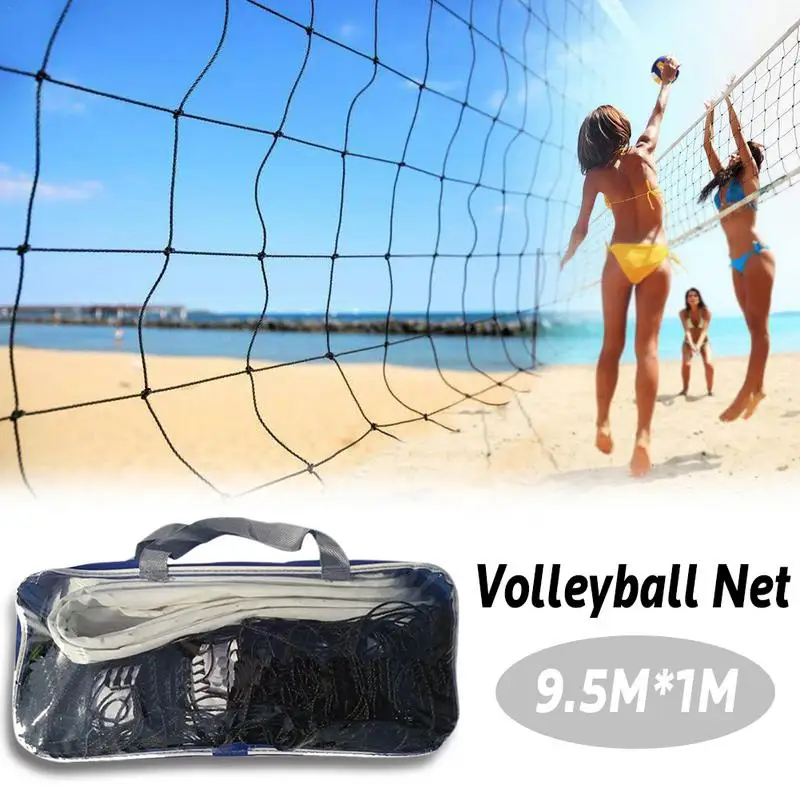 

9.5X1 M Portable Volley Ball Net Volleyball Net Handball Netting Universal Volleyball Accessories For Outdoor Indoor Competition