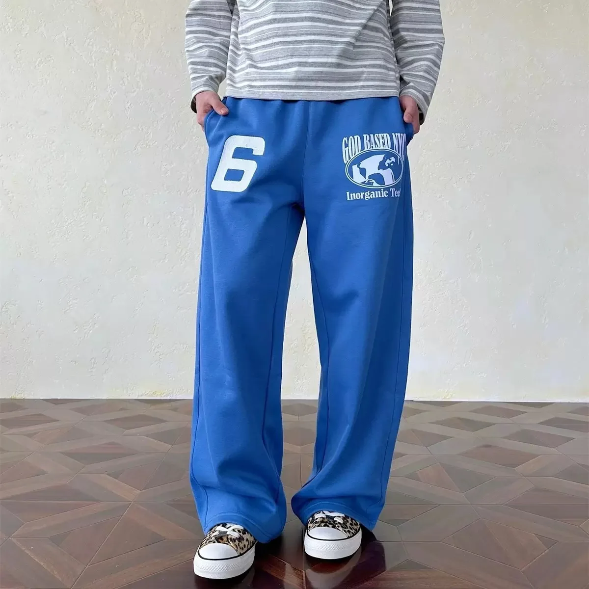 

Autumn and Spring New Fashion Trend American Vintage Loose Versatile Sweatpants Men's Casual Sports High Quality Plus Size Pants