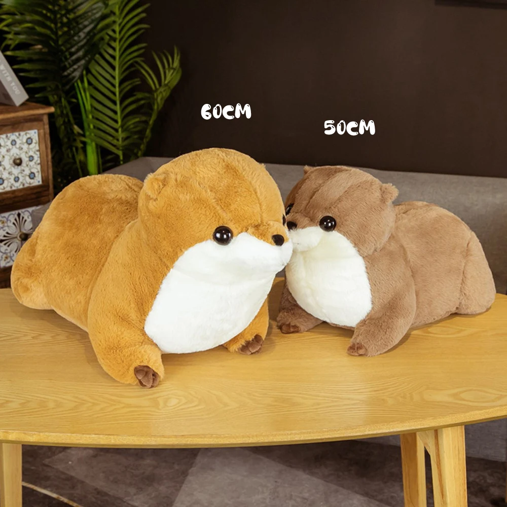 かわいいカワウソのぬいぐるみ子供用ソフトで抱き心地の良い友達赤ちゃんの睡眠枕人形