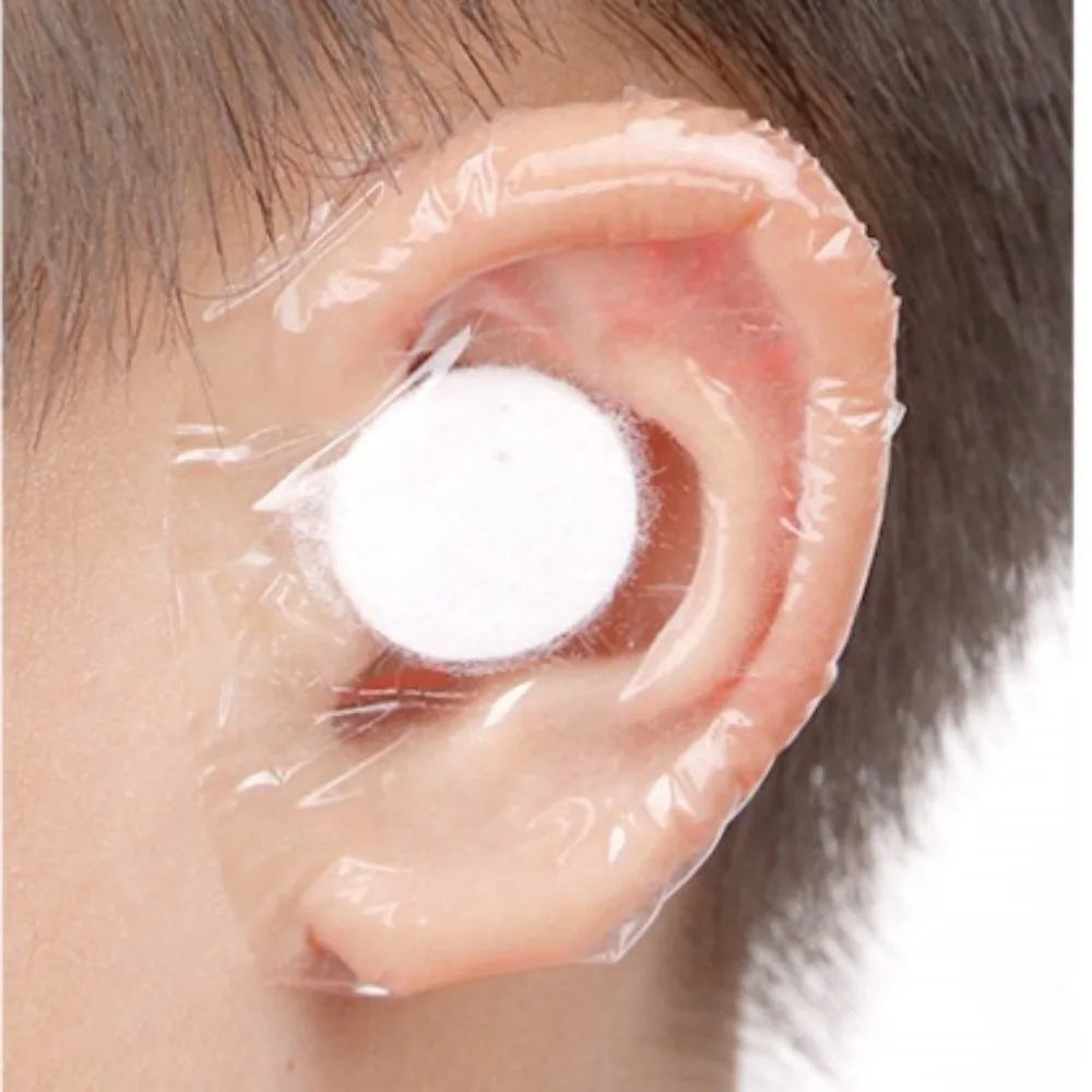 

10Pcs Plastic Waterproof Ear Protector For Kids Adults Swimming Cover Caps Disposable Ear Stickers Swimming Cover Ear Paste