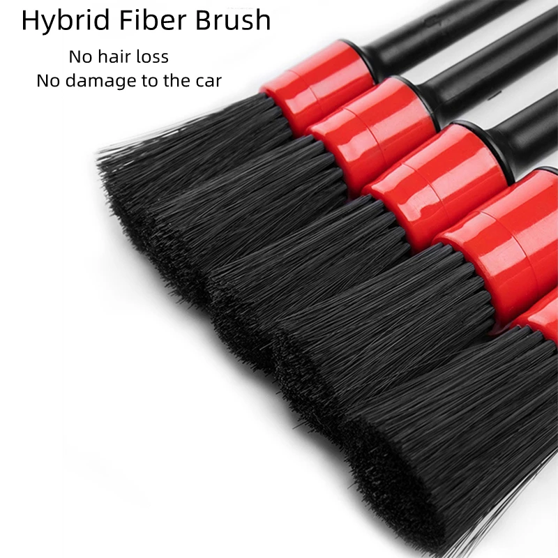 1/4PCS Car Wash Brush Detail Small Automotive Interior Cleaning Tools Air Conditioner Air Outlet Cleaning Brush Auto Wheel Brush