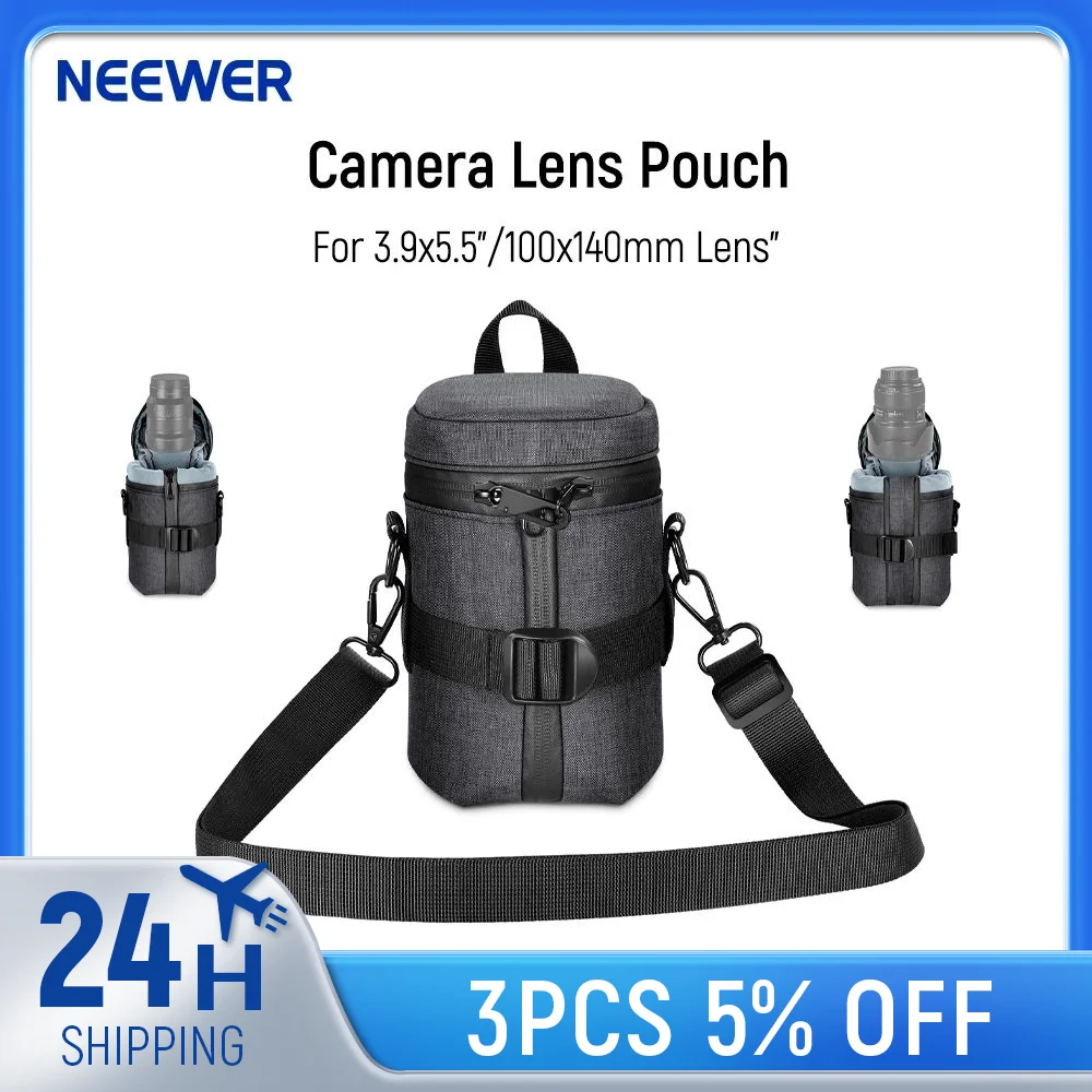 NEEWER Camera Lens Pouch for 3.9