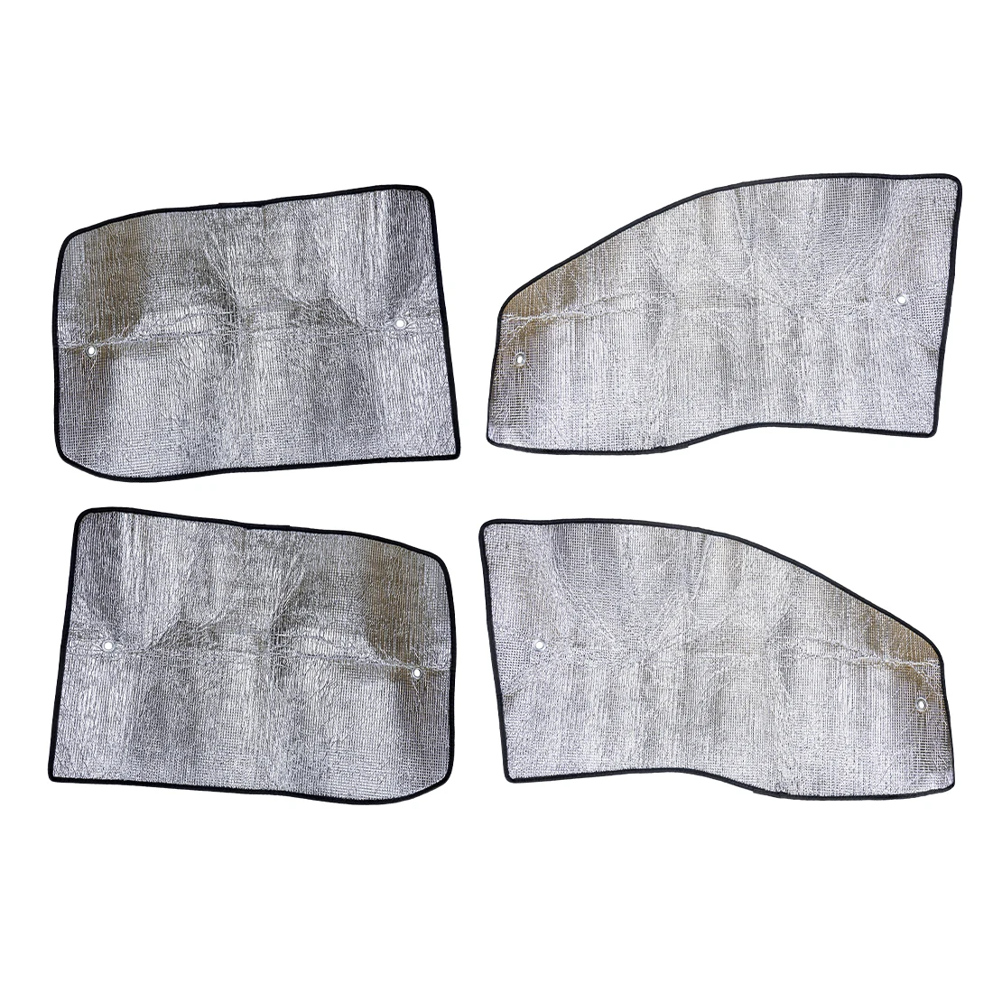 4pcs/set Car Side Window Sunshade Sun Shield UV Block Fit For Ford F-150 2009 2010 2011 2012 2013 2014 Silver Aluminum Foil