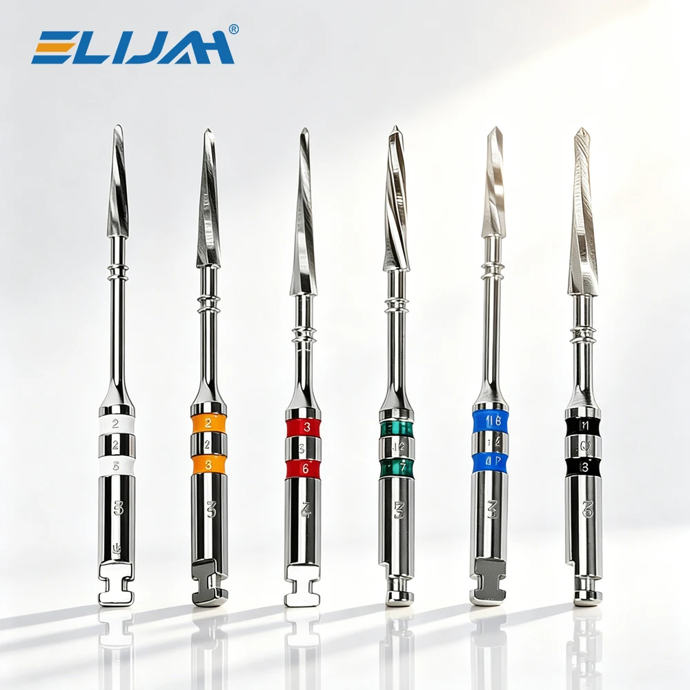 

ELIJAH Dental Stainless Steel Reamers Drills Engine Use U Drill Root Canal Fiber Preparation Drills Dentist Clinic Lab Material