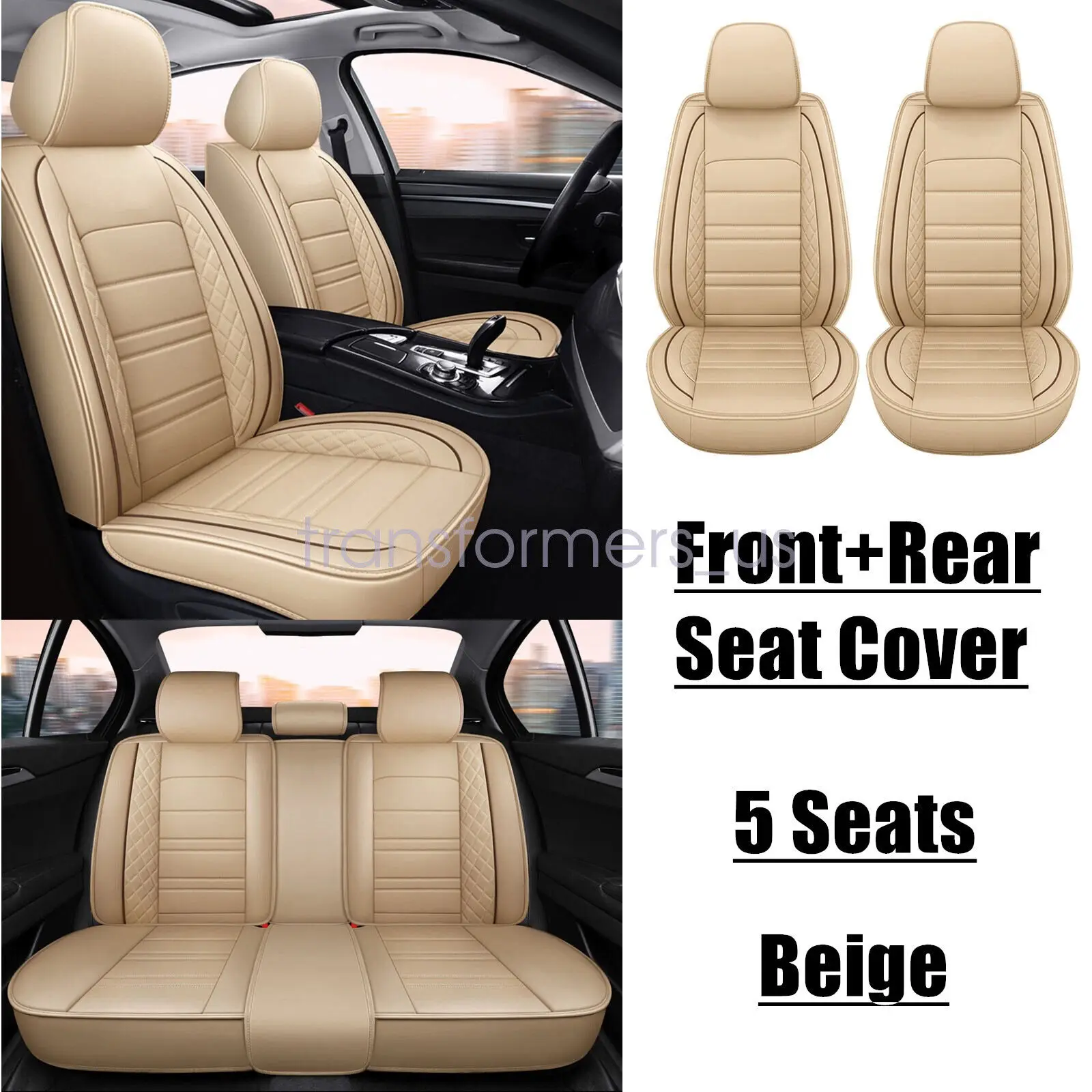 Car Seat Cover 5 Seat Full Set Leather Cushion For Acura TLX RDX MDX ILX TSX ZDX