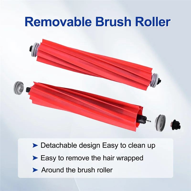 

FSLH 21PCS For Roborock Q Revo /Roborock P10 A7400RR Robot Vacuum Parts Main Side Brushes Dust Bag Mop Pad HEPA Filter