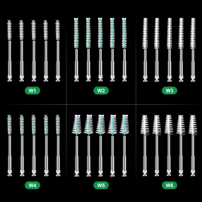 

30Pcs Dental Root Canal Cleaning Brush RA Shank Long Short Sharp Type Nylon Teeth Cleaner Prophy Brushes Dentist Tools
