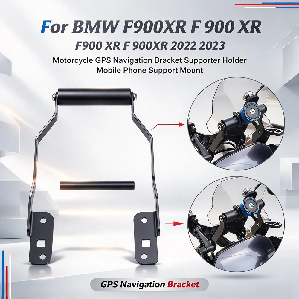 Motorcycle GPS Navigation Bracket Supporter Holder Mobile Phone Support Mount For BMW F900XR F 900 XR F900 XR F 900XR 2022 2023