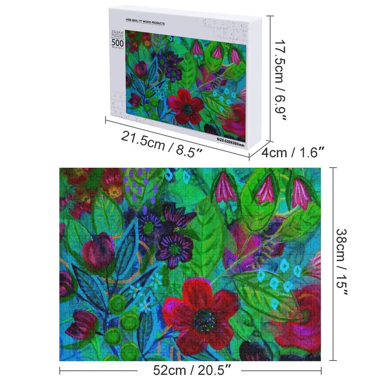 Hellebores Rompecabezas Decoración de madera Pinturas Rompecabezas de anime