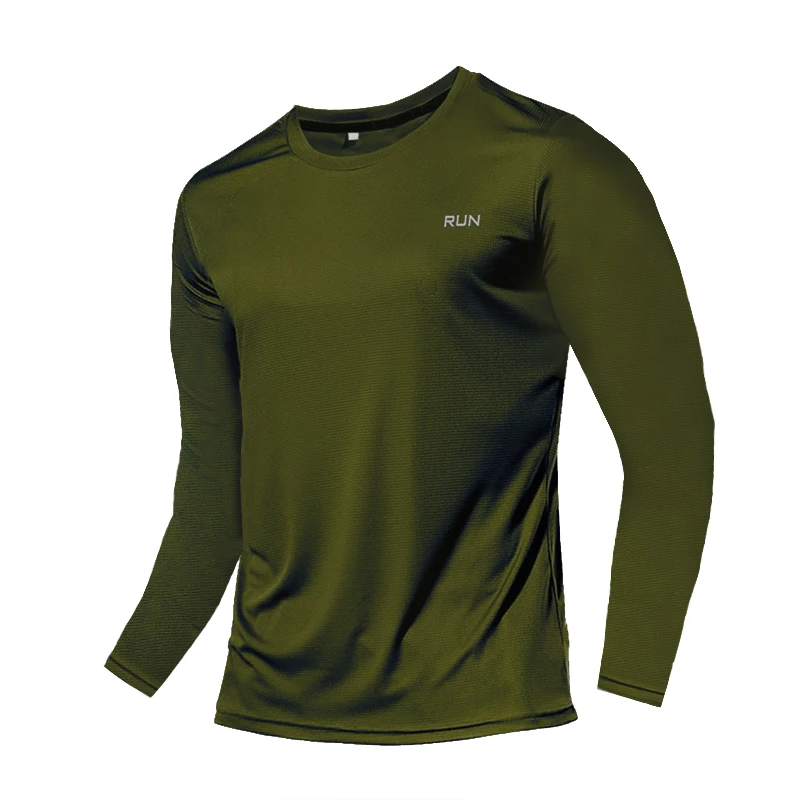 

Long-Sleeve Shirt Ice Silk Summer Men Sun Protection T-Shirt Quick Dry Autumn Sportswear Gym Clothes Breathable Lightweight Top
