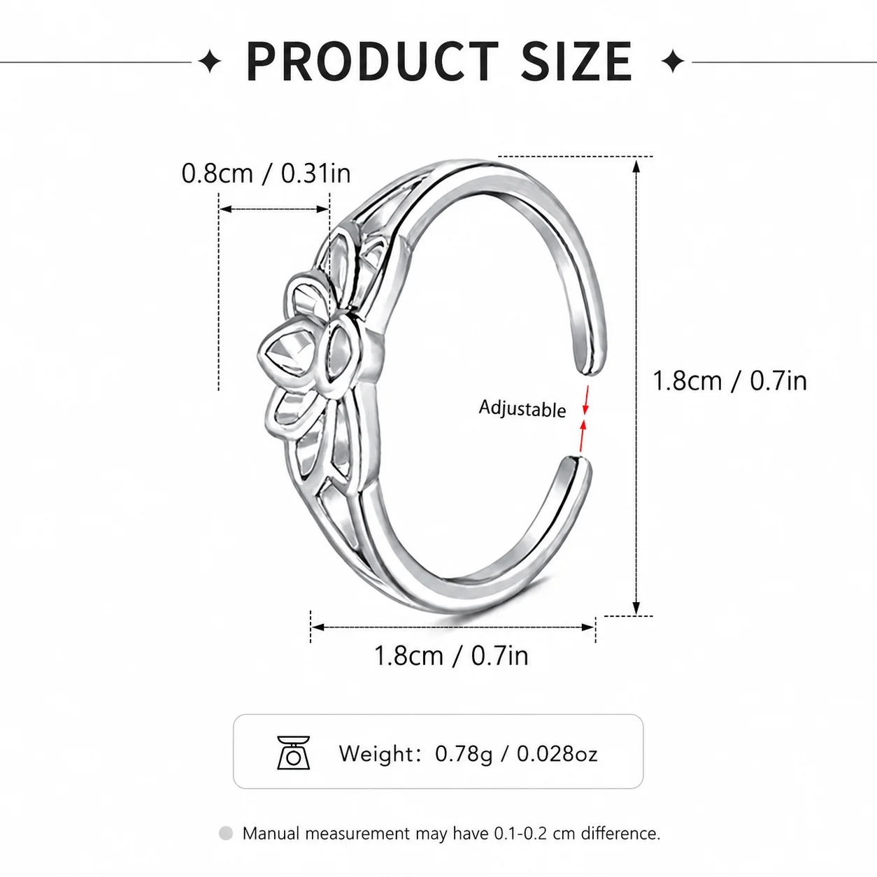 Stainless Steel Lotus Flower Toe Ring for Women Adjustable Open Foot Finger Ring Gold Silver Rose Summer Beach Jewelry Gift view 5