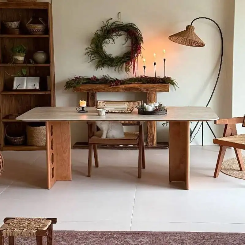 Italian Restaurant Dining Tables Square Nordic Luxury Kitchen Dining Tables Set Living Room Tavoli Da Pranzo Furniture Home