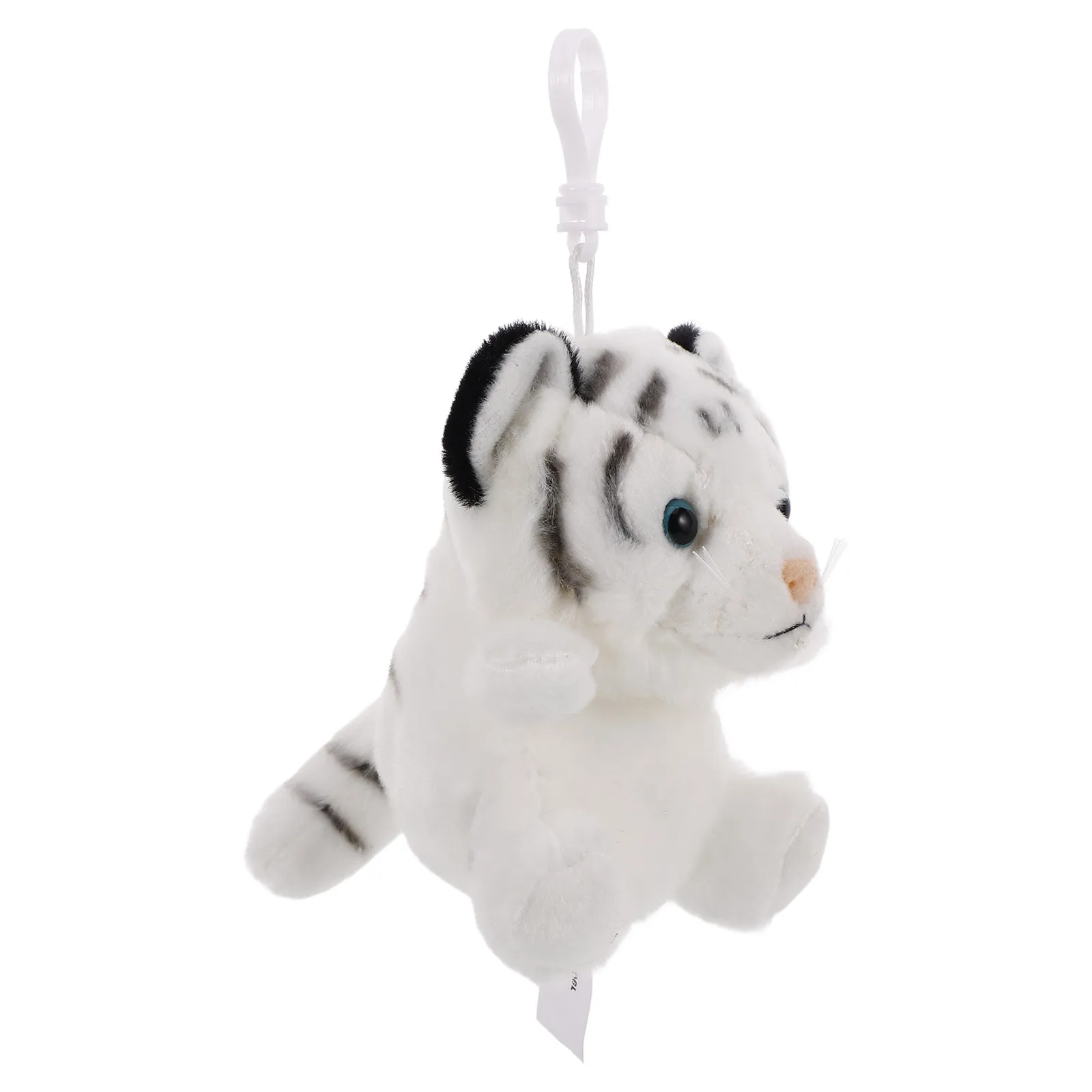Tiger Keychain Pouch Mini Stuffed Animal Coin Purse Soft Plush Wallet Charm Cute Gift for Friends
