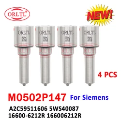 4 PCS ORLTL NEW M0502P147 Diesel Injector Nozzle A2C59511606 5WS40087 16600-6212R 166006212R For Siemens Piezo Renault