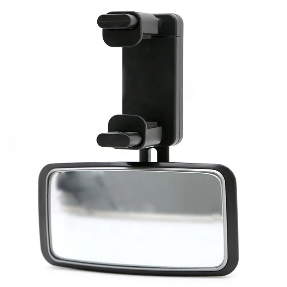 Wide View Interior Baby Mirror Adjustable Clip Bracket Car Auxiliary Observe Mirror 360-Degree Rotation Safe Driving