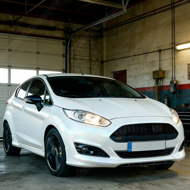For Ford Fiesta Zetec-S 2013 2014 2015 2016 Automobile ST Honeycomb Style Front Bumper Air Intake Grille Body Modification Kit view 5