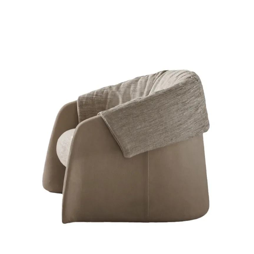 Nordic simple modern single sofa chair full set of creative living room balcony casual armrest tiger chair