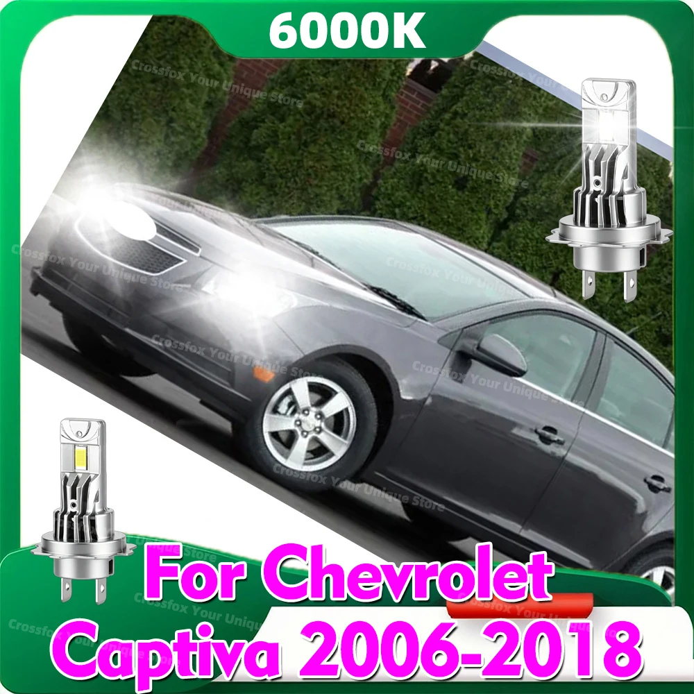 

2 шт. светодиодные лампы H7 6000K 30000LM для Chevrolet Captiva 2006-2018 2007 2008 2009 2010 2011 2012 2013 2014 2015 2016 2017