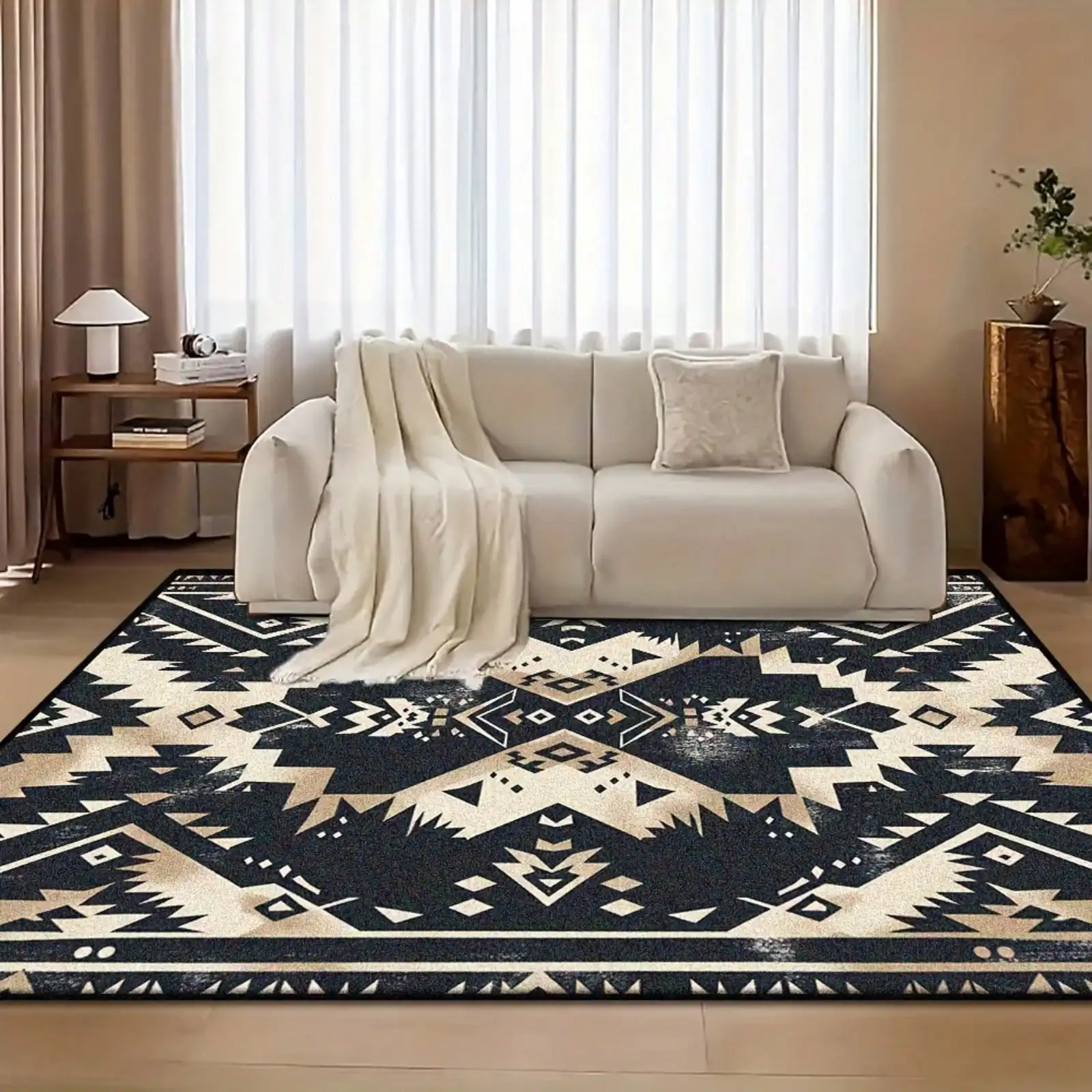 Diamond Rug Arrow Chevron Geometry Area Decor Carpet Living Room Bedroom Dining Entryway Hallway Kitchen Office Dorm Apartment Foyer Home Decor Housewarming Gift Family Friends Halloween Thanksgiving Christmas Anniversary Birthday Party Celebration