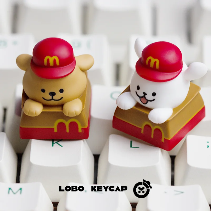 Maltese Peripheral Light-Transmitting Personalized Cute Custom Accessories Mechanical Keyboard Esc Resin Material Keycap Gifts view 5