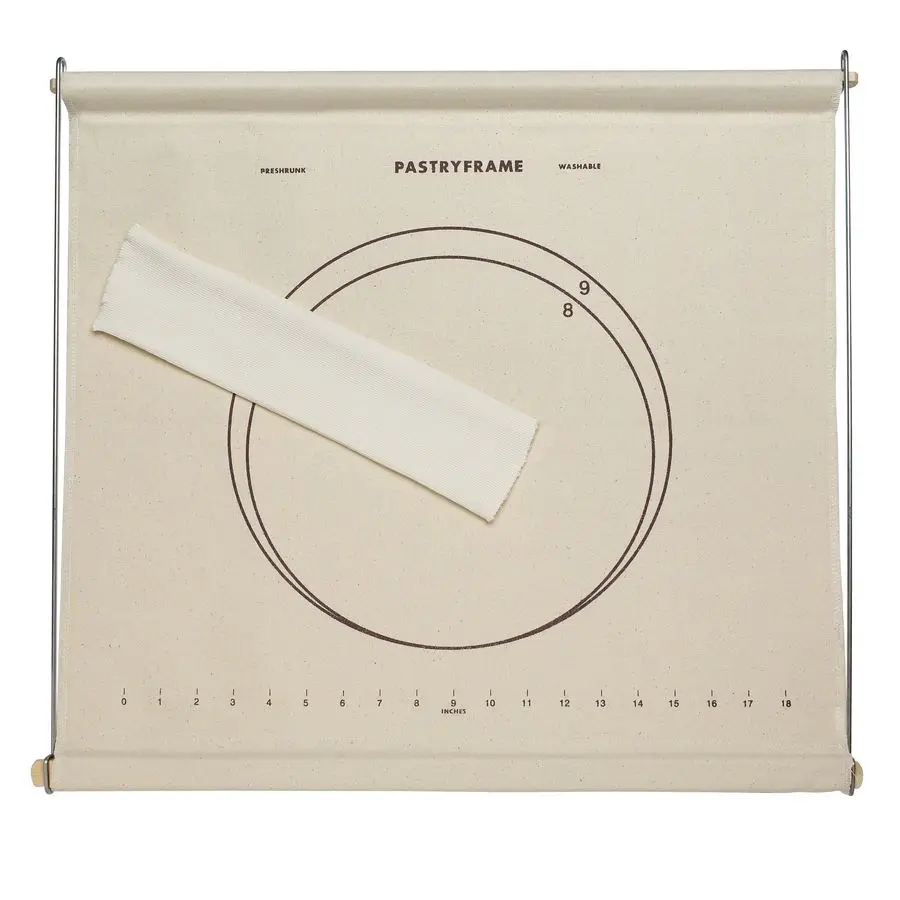 

Andersons Baking NonStick Pastry Cloth Frame and Rolling Pin Cover Set, Collapsible with Printed Measurement Guides, 20Inches x