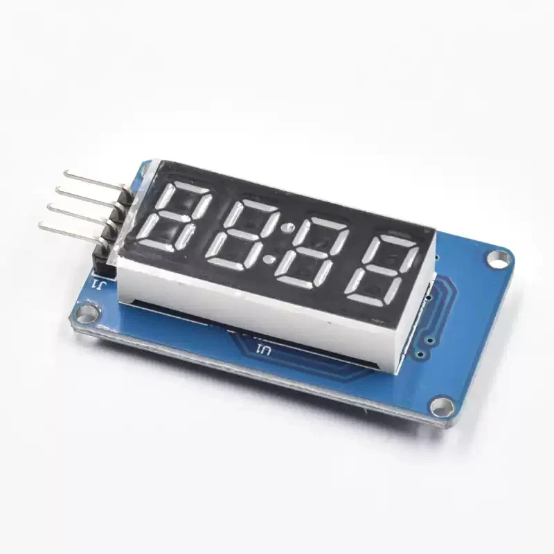 TM1637 LED Display Module For Arduino 7 Segment 4-Bits 0.36Inch Red Anode Digital Tube LED brightness adjustable with clock hour